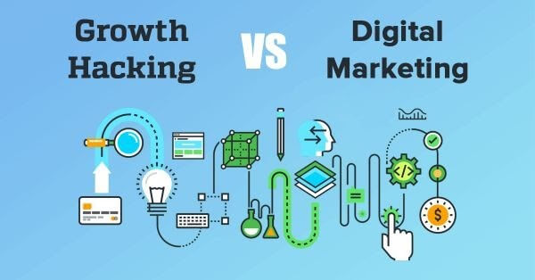 Phân biệt growth hacking và digital marketing