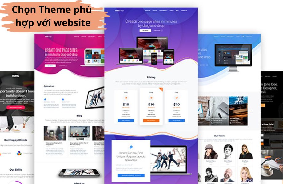 Lựa chọn theme phù hợp với website