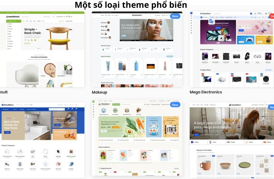 Phân loại theme phổ biến hiện nay