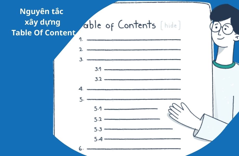Nguyên tắc xây dựng table of content 